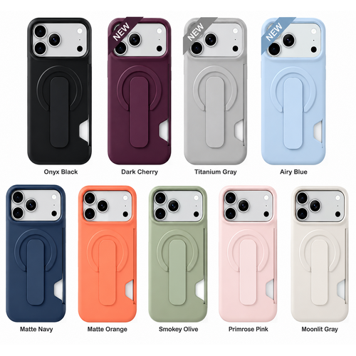 BP-6C Skin-Link MagSafe Magnetic Finger Ring Case for iPhone 18 Pro [Titan Grey]