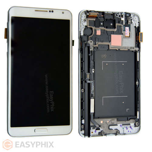 Samsung Galaxy Note 3 4G N9005 LCD and Digitizer Touch Screen Assembly with Frame (Refurbished) [White]