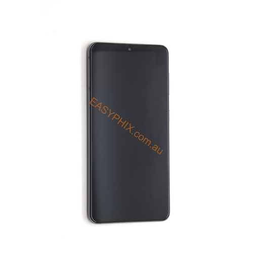 OLED Digitizer Touch Screen with Frame for Samsung Galaxy S21 5G G991 (High Copy) [Phantom Gray]